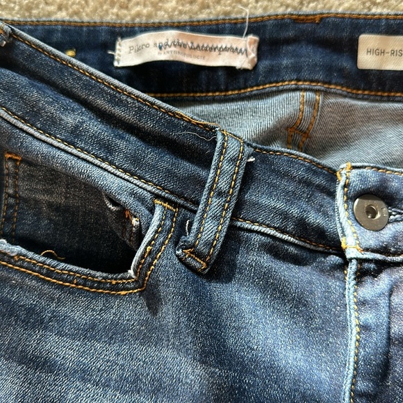 Anthropologie Pilcro High Rise Denim Leggings Casual Women’s 28 Classic - Picture 9 of 11